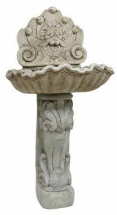 CAST CONCRETE SCALLOP SHELL GA