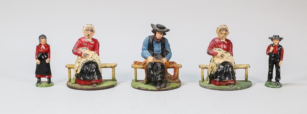 CAST IRON AMISH BOOKENDS &