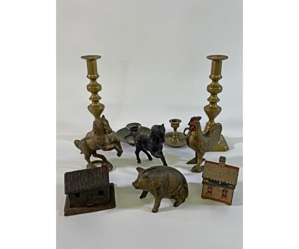 Cast iron animal Still banks,