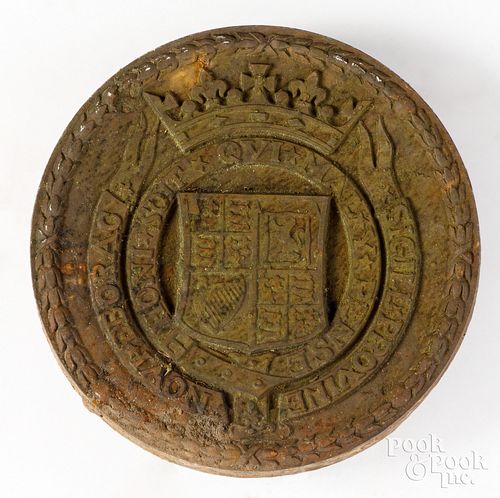 CAST IRON ARCHITECTURAL PLAQUE