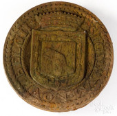 CAST IRON ARCHITECTURAL PLAQUE