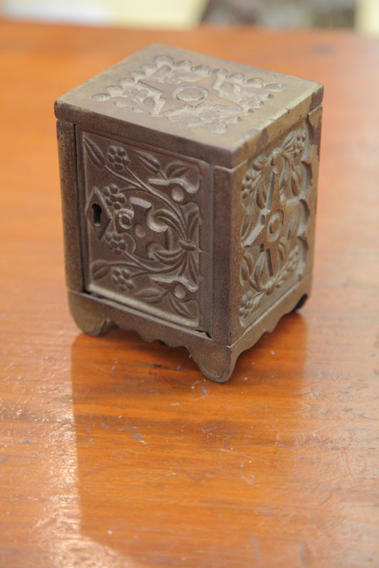 CAST IRON BANK. In the form of a