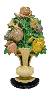 CAST IRON BASKET OF ROSES DOOR