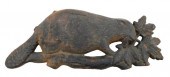 CAST IRON BEAVER RELIEF PLAQUE