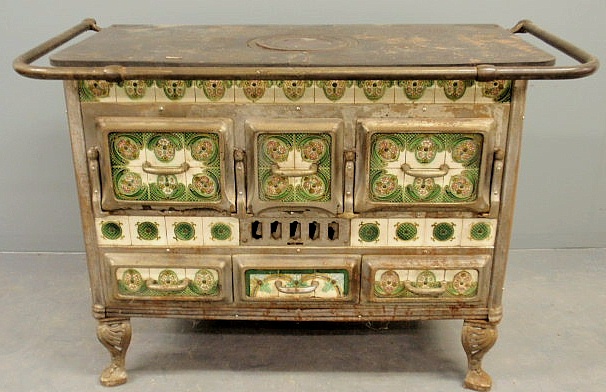 Cast iron Belgian wood stove 19th