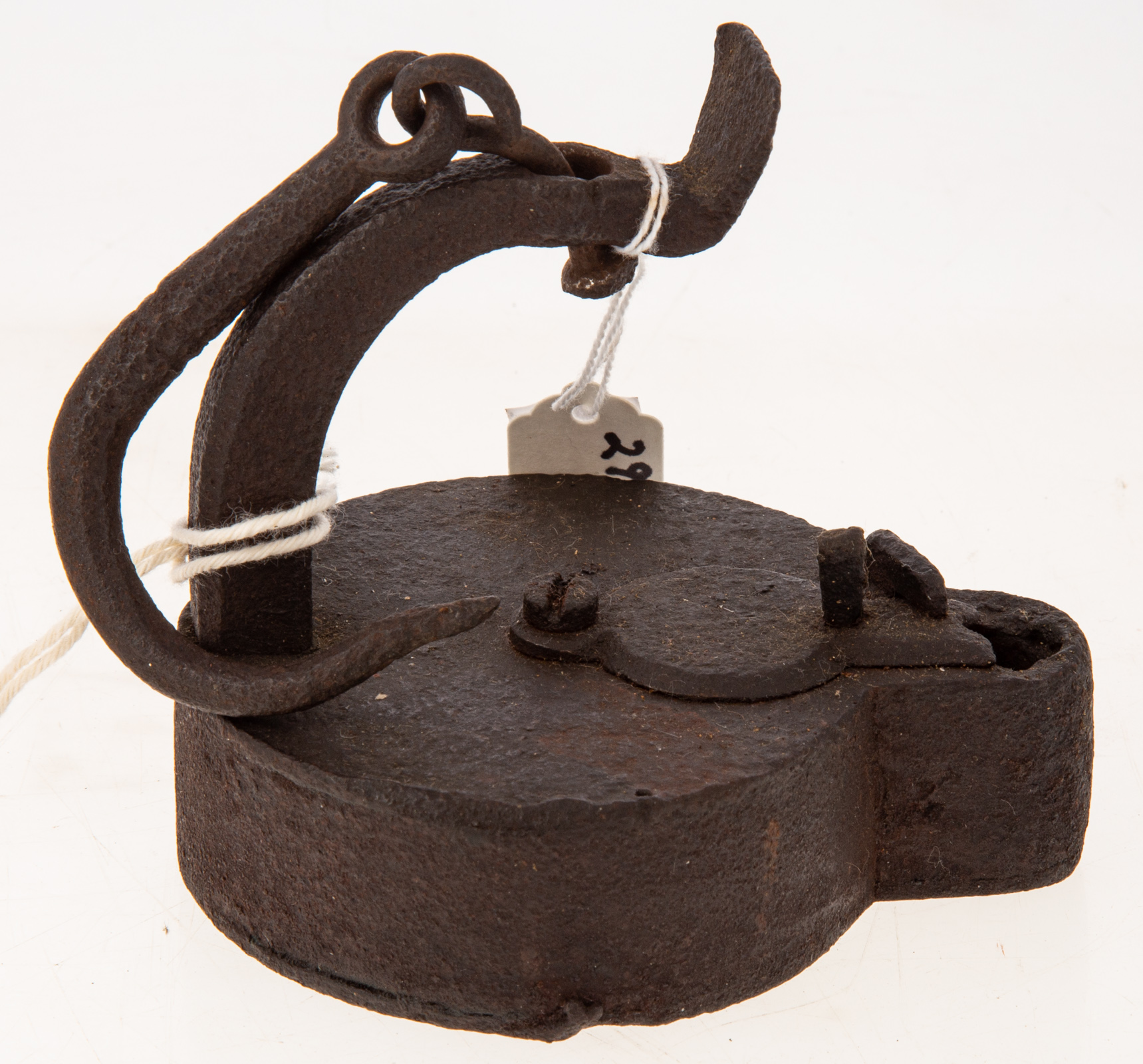 CAST IRON BETTY LAMP Possibly