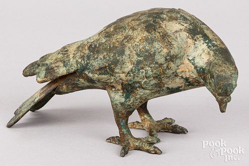 CAST IRON BIRD, 20TH C.Cast iron