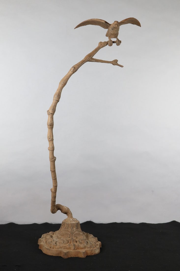 CAST IRON BIRD PERCH,