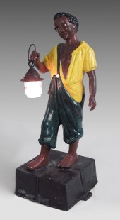 CAST IRON BLACK SLAVE LAWN JOC