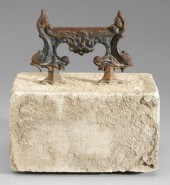Cast iron boot scrape, dolphin