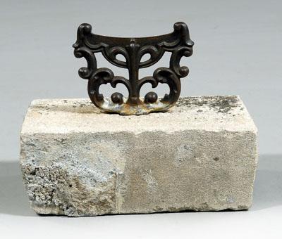 Cast iron boot scrape, scroll