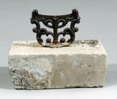 Cast iron boot scrape, scroll