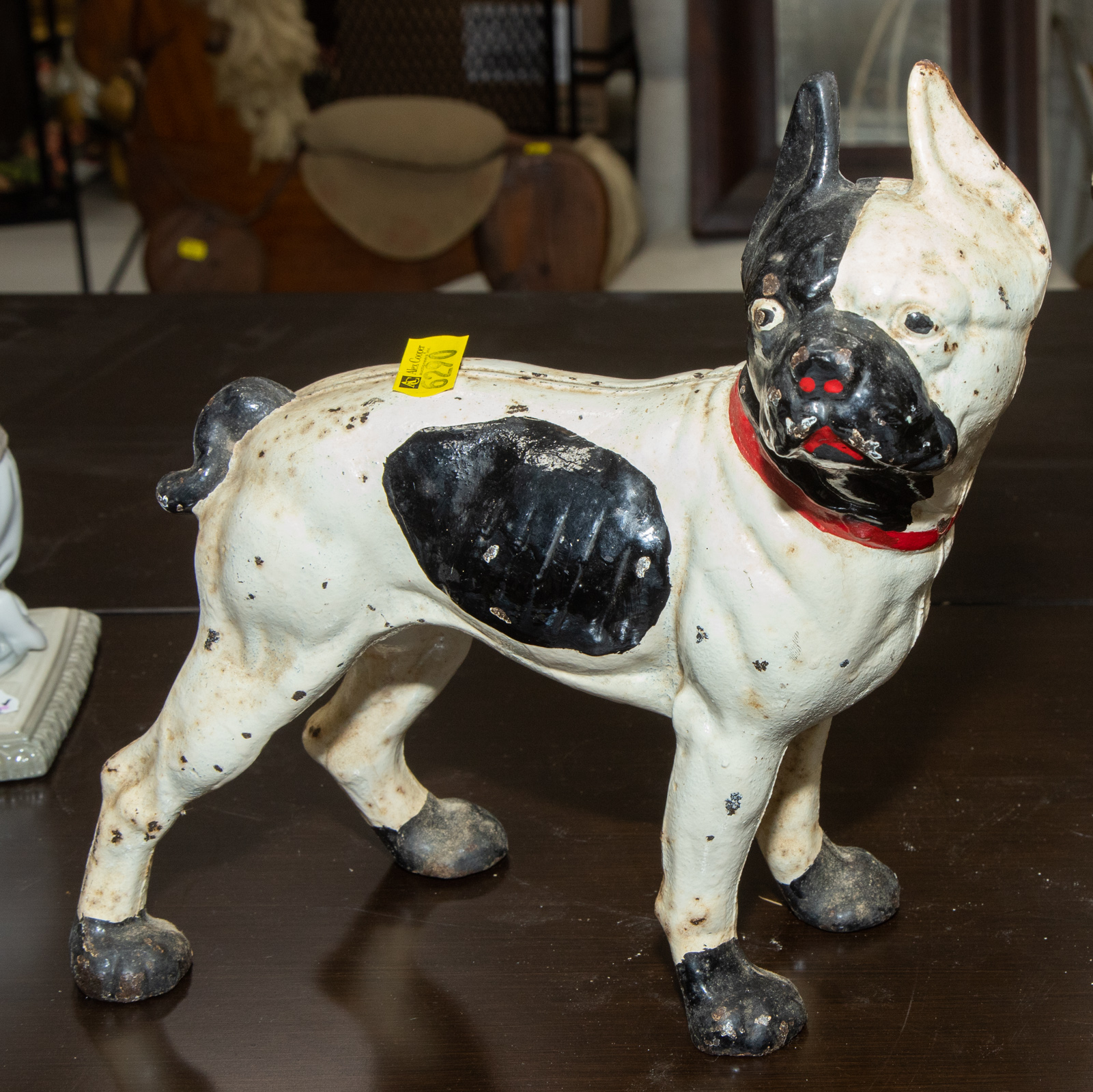 CAST IRON BOSTON TERRIER BANK 10