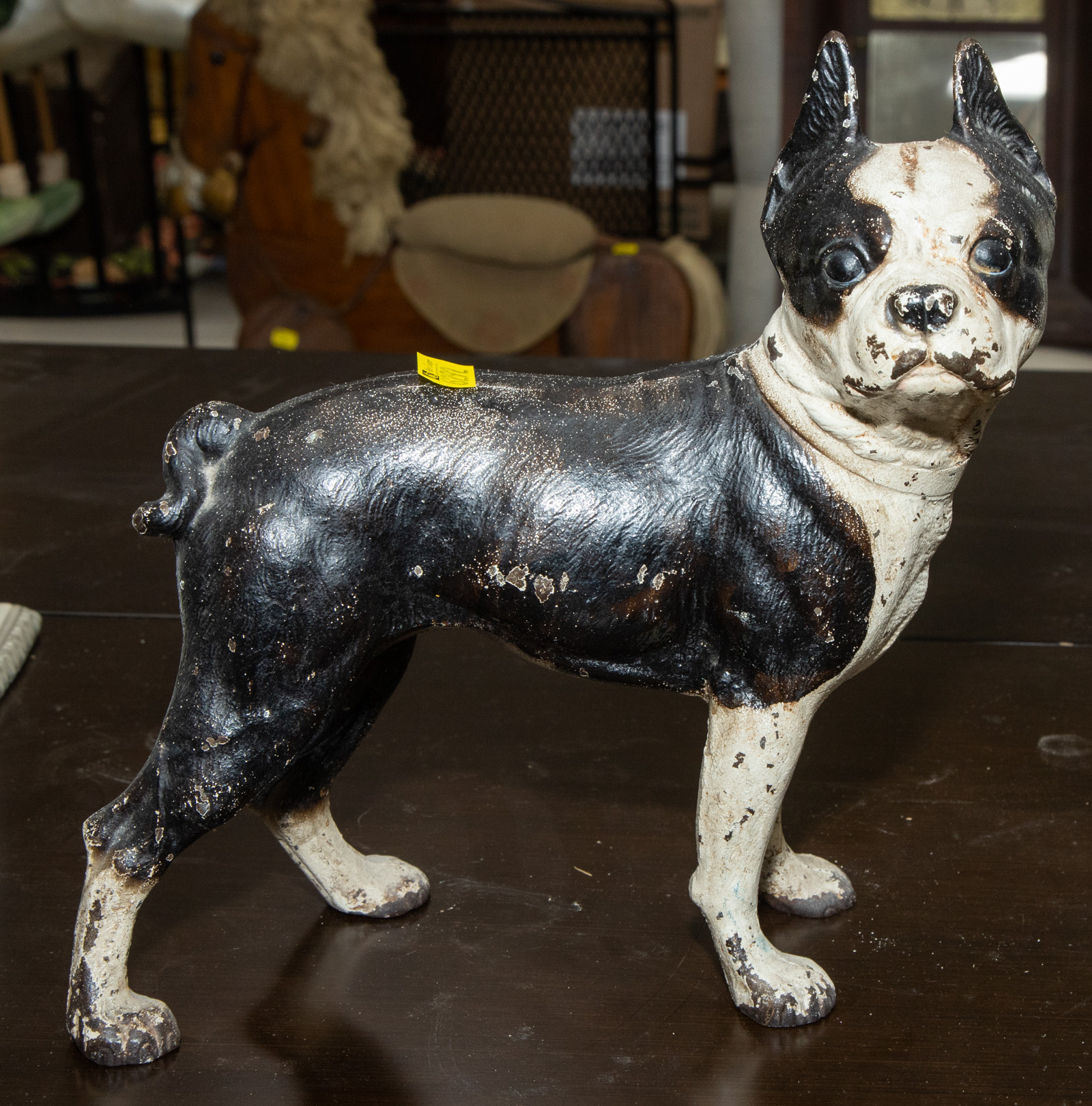 CAST IRON BOSTON TERRIER DOORSTOP