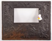 CAST IRON BOX STOVE PLATE, COR