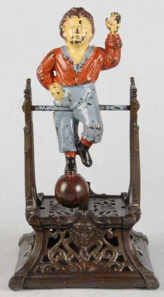 Cast Iron Boy on Trapeze Mechanical