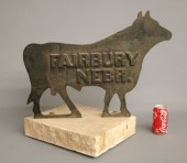 Cast iron bull windmill weight