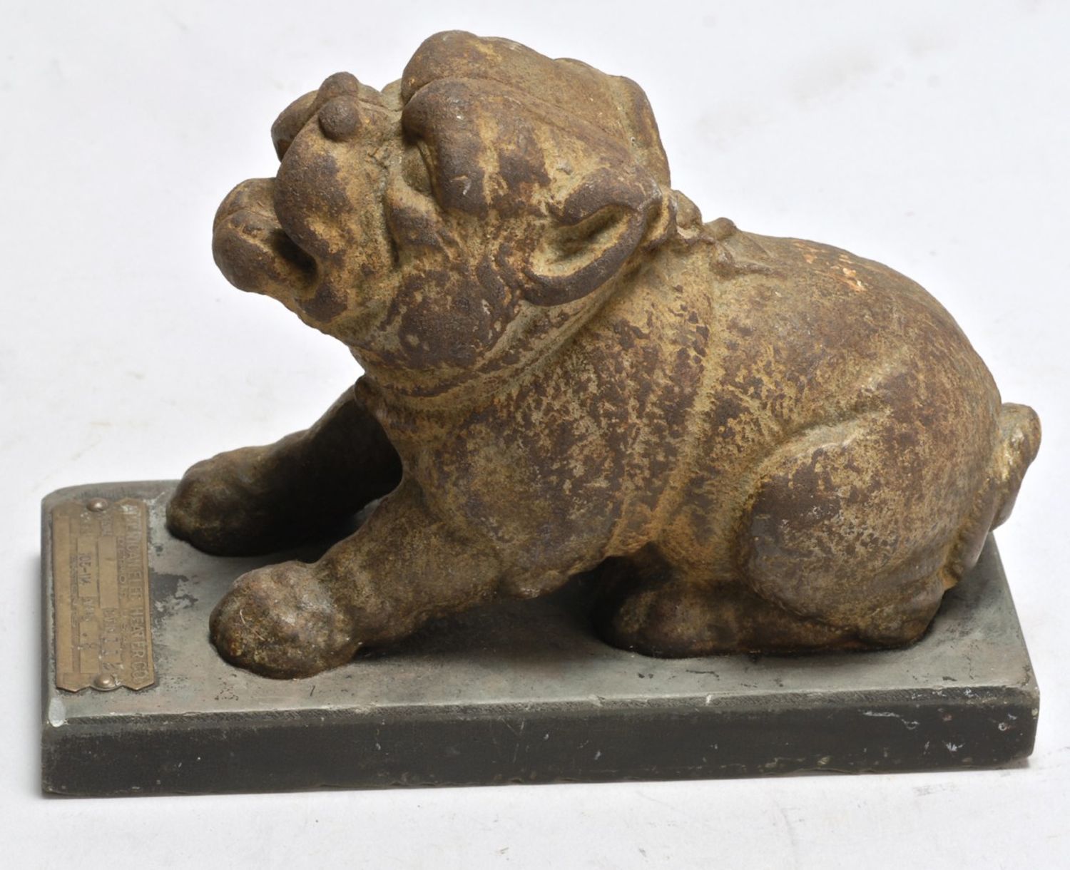 CAST IRON BULLDOG SCULPTUREIn