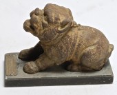 CAST IRON BULLDOG SCULPTUREIn