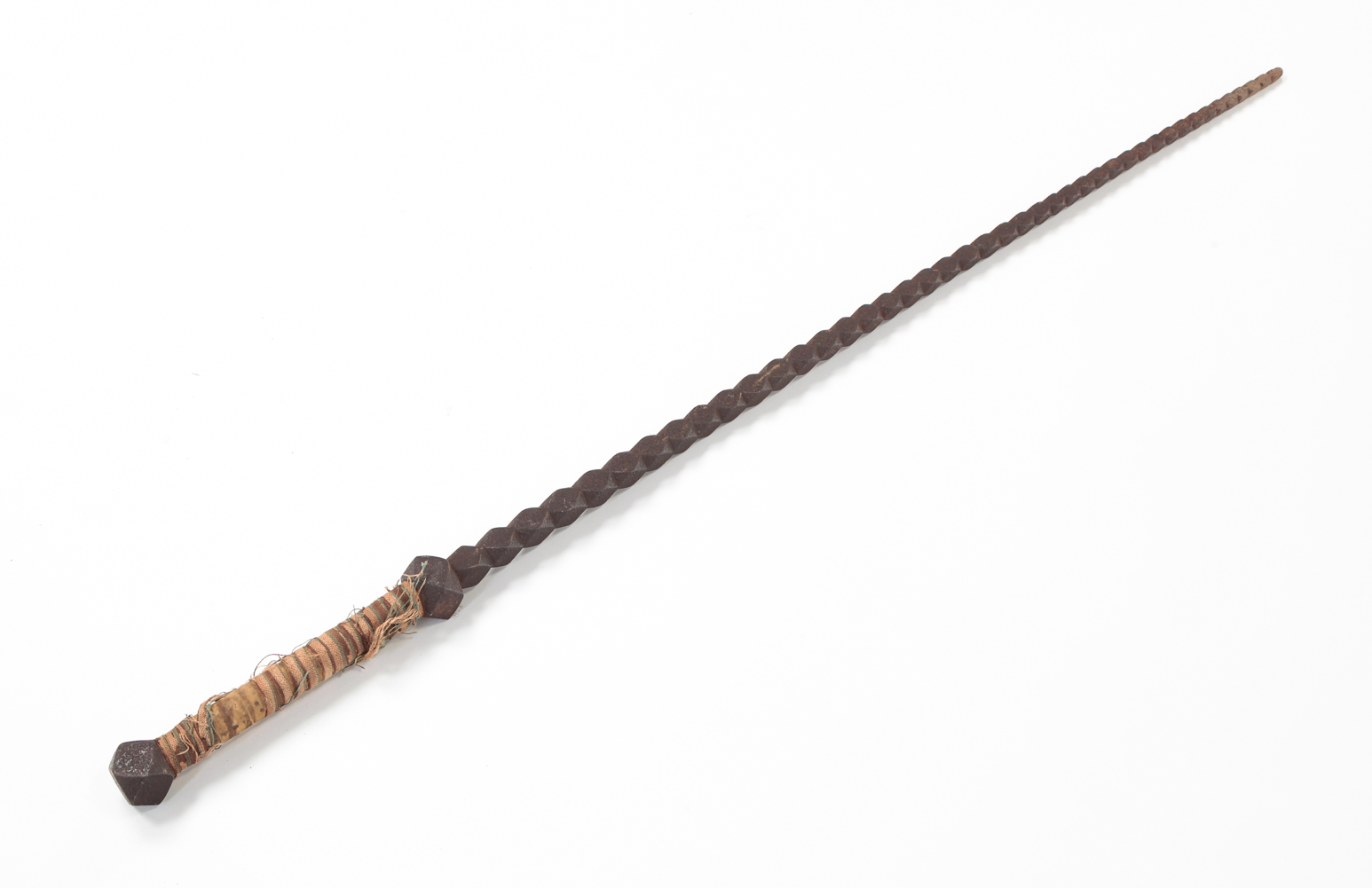 CAST IRON CANE OR WALKING STICK.