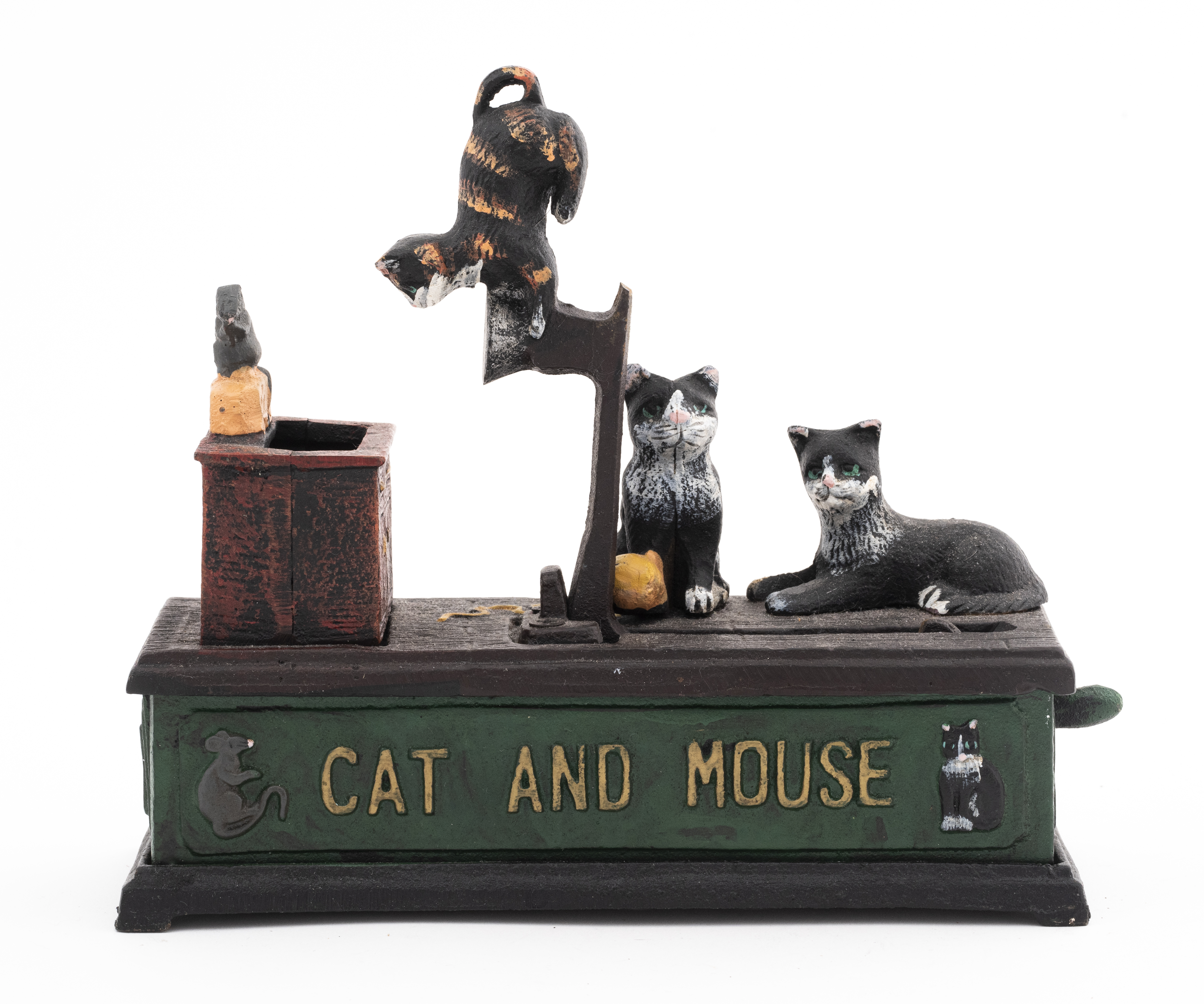 CAST IRON CAT AND MOUSE