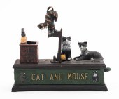 CAST IRON CAT AND MOUSE MECHAN