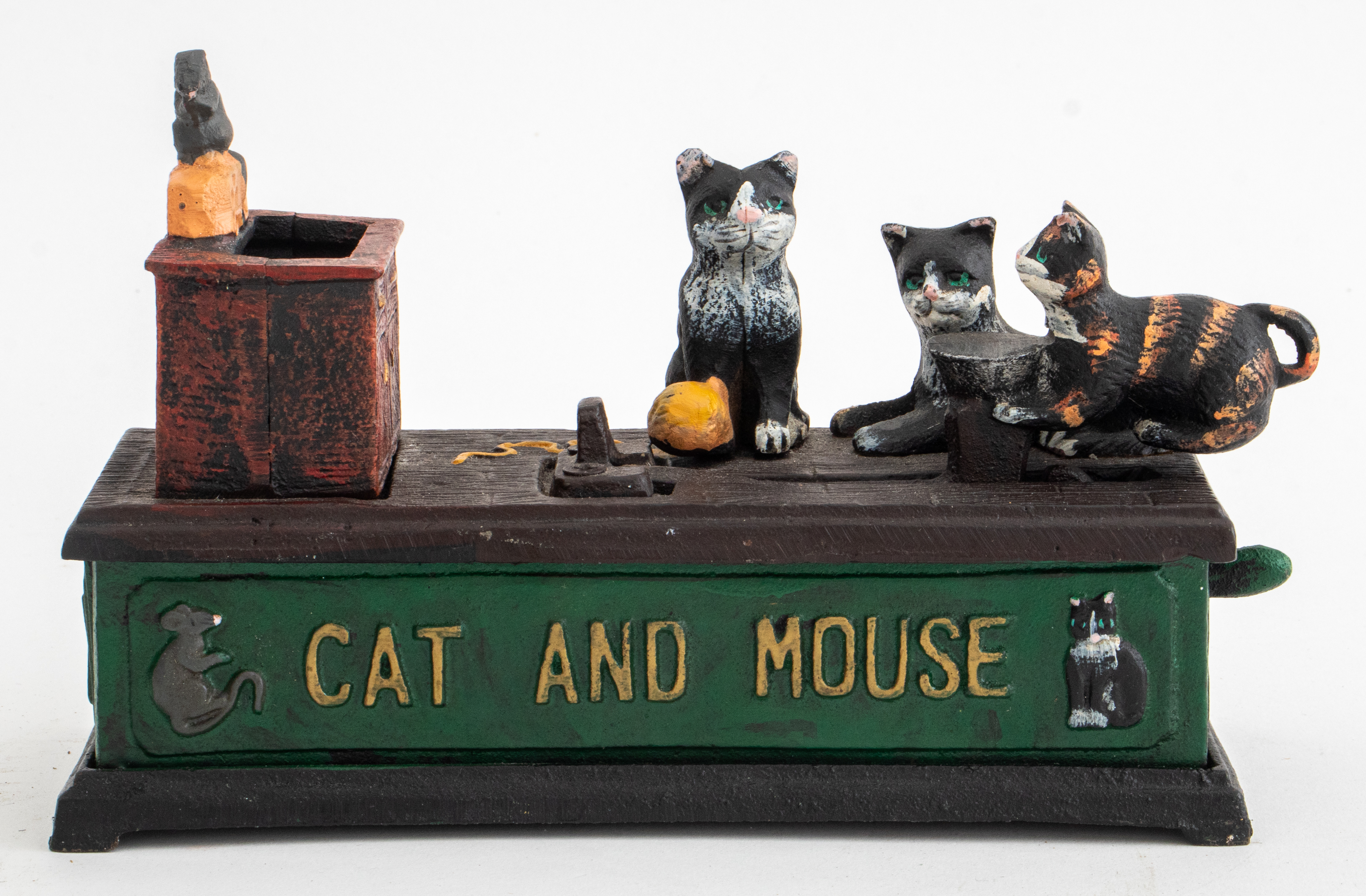 CAST IRON "CAT & MOUSE" MONEY BOX /
