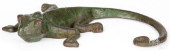 CAST IRON CHAMELEON DOORSTOP,