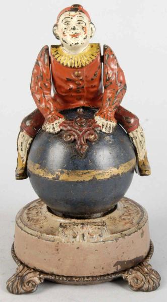 Cast Iron Clown on Globe Mechanical