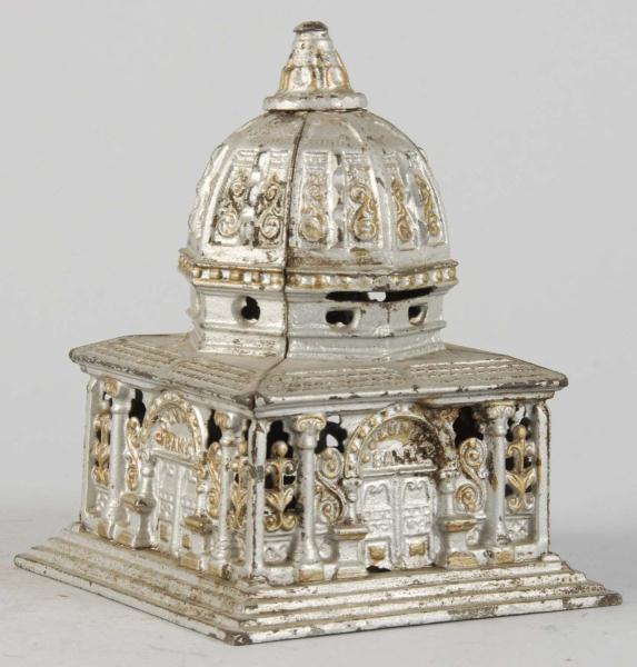 Cast Iron Columbia Still Bank. 