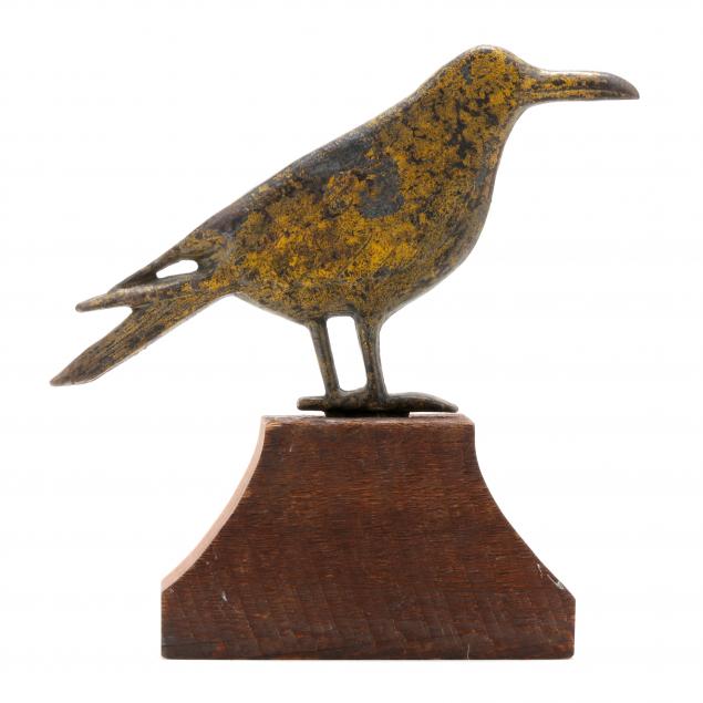 CAST IRON CROW WINDMILL WEIGHT 19th