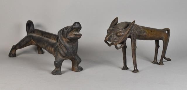 CAST IRON DACHSHUND BOOT SCRAPE AND