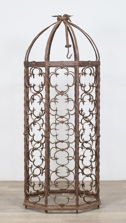 CAST IRON DECORATIVE OCTAGONAL BIRD
