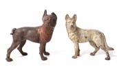 CAST IRON DOG FIGURAL DOORSTOP