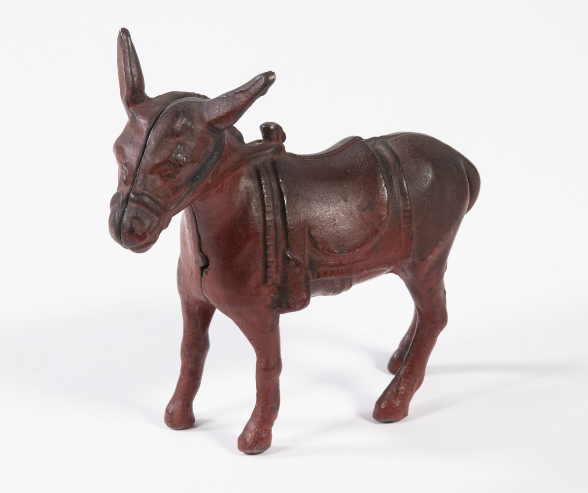 CAST IRON DONKEY FORM STILL BANK