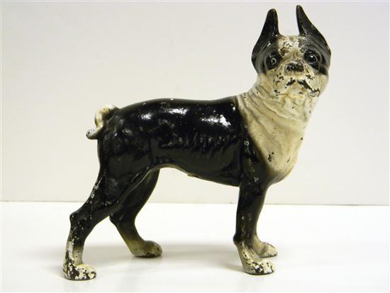 Cast iron door stop of a black