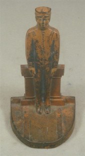 Cast iron doorstop, bellhop in