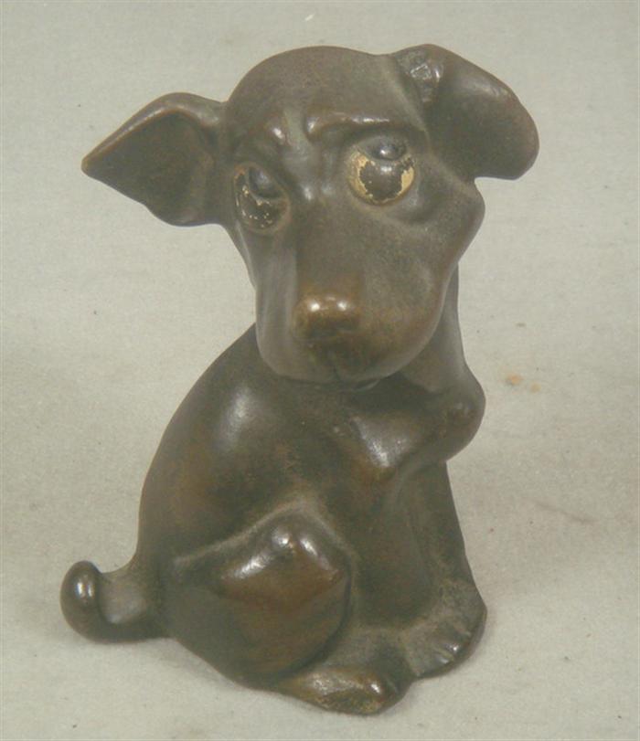Cast iron doorstop, brown free