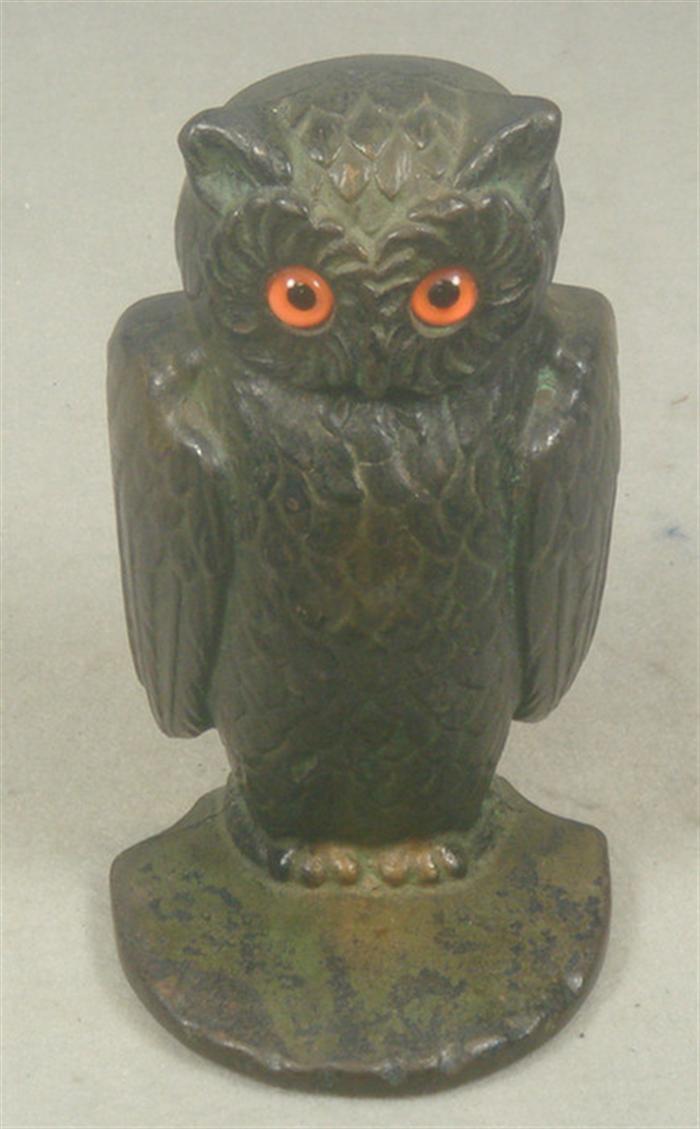 Cast iron doorstop, brown hollow