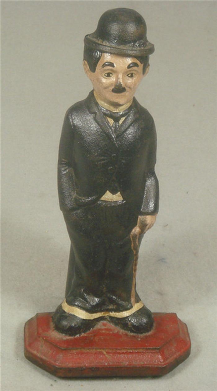 Cast iron doorstop, Charlie Chaplin
