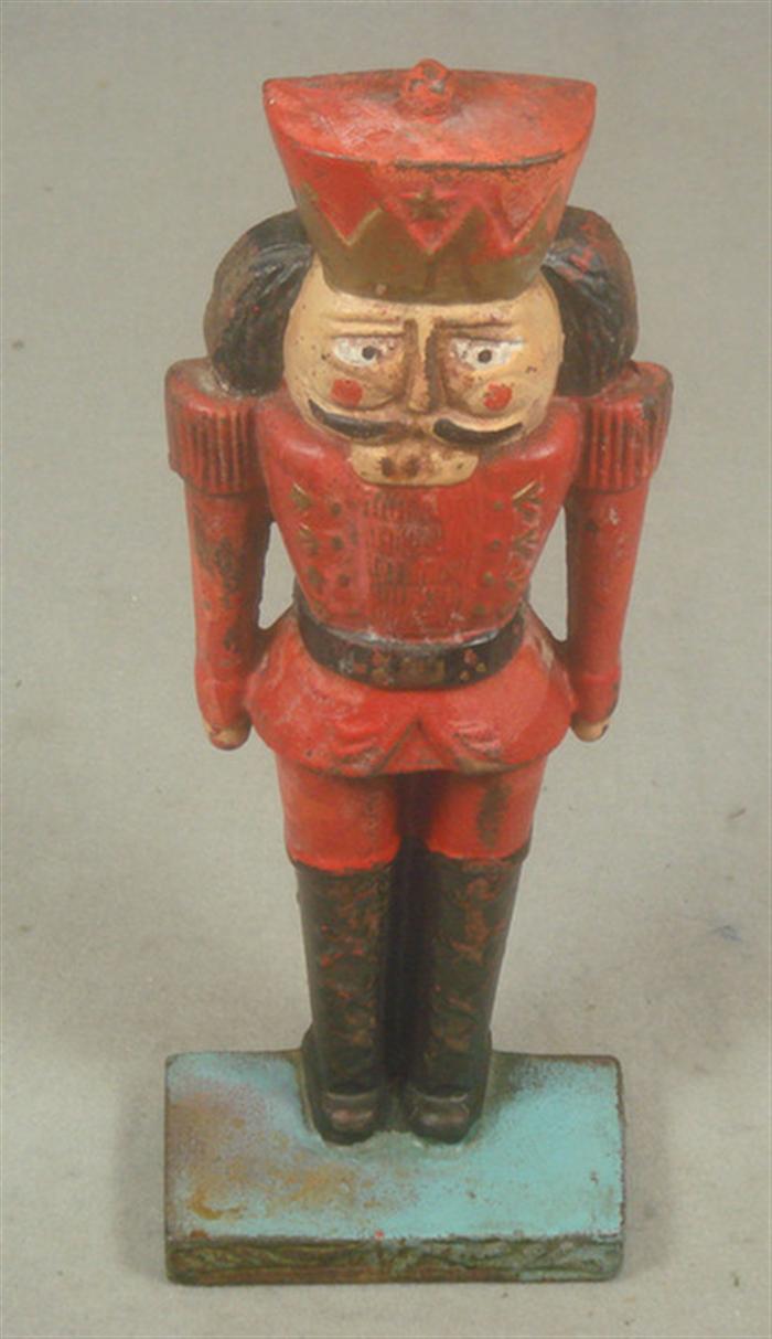 Cast iron doorstop, colorful