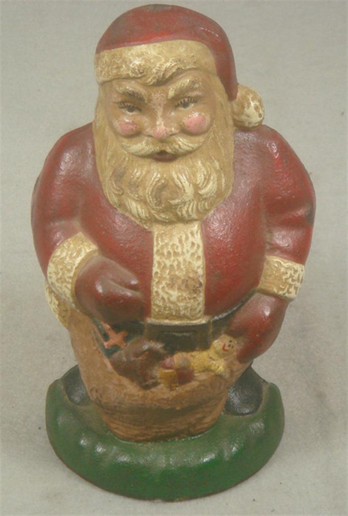 Cast iron doorstop, colorful