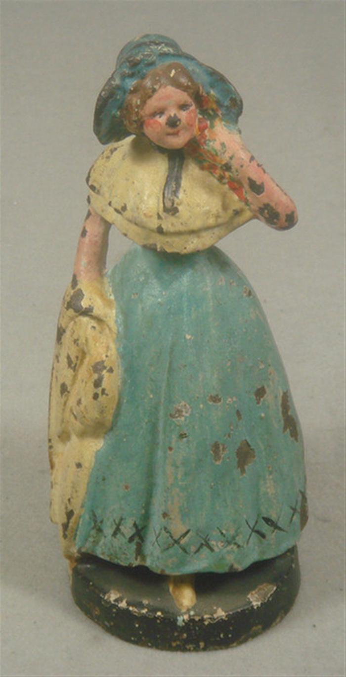 Cast iron doorstop, free standing