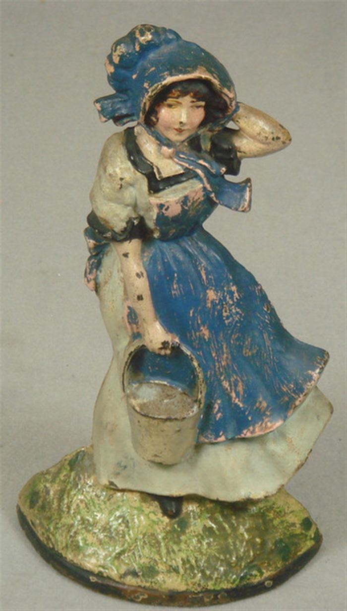 Cast iron doorstop, hollow back