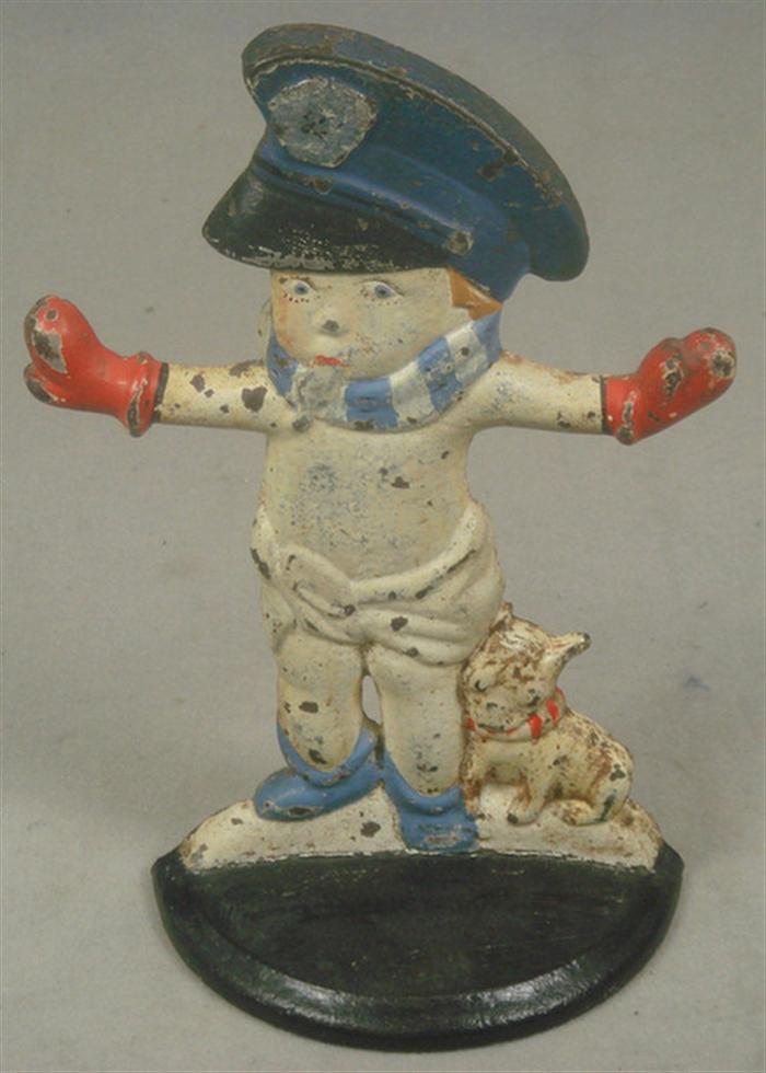 Cast iron doorstop, large