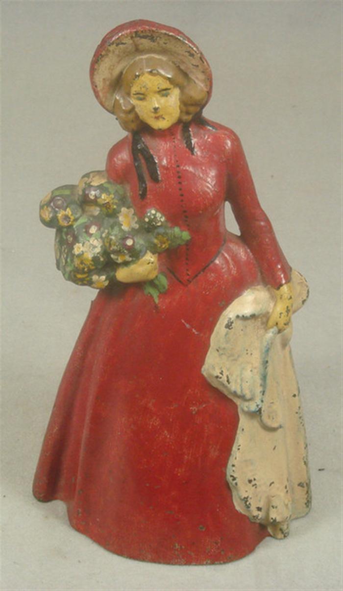 Cast iron doorstop, large hollow