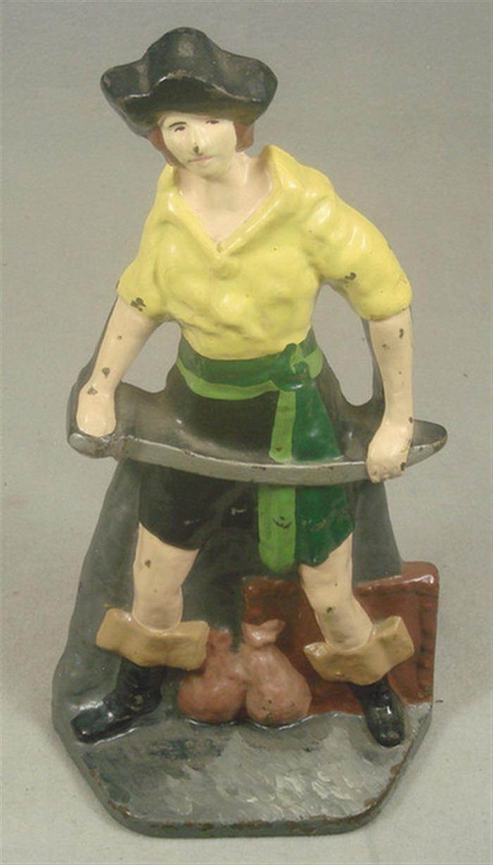 Cast iron doorstop, large pirate