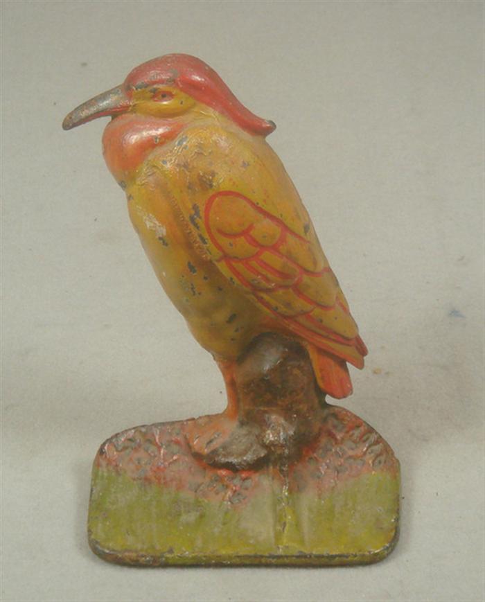 Cast iron doorstop, red and