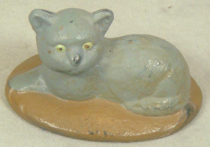 Cast iron doorstop, small grey
