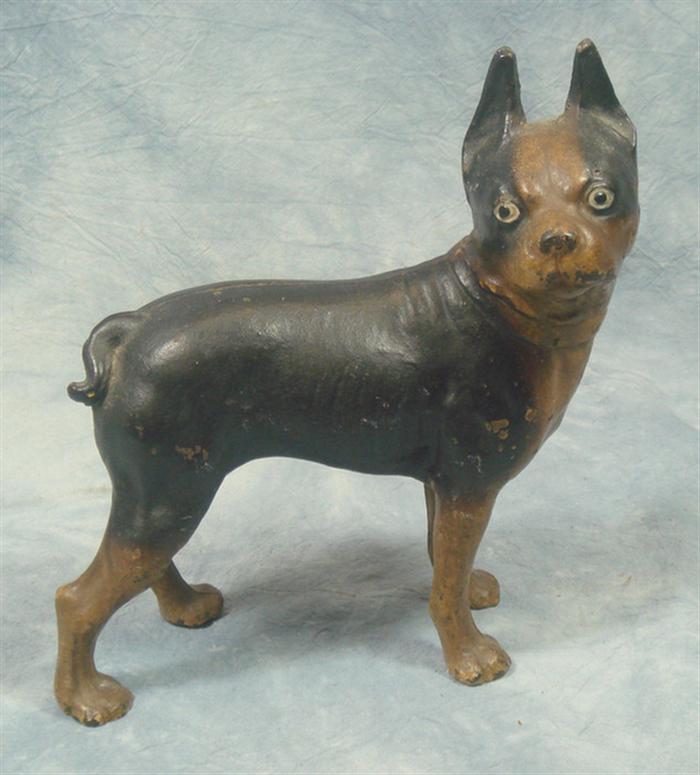 Cast iron doorstop, three